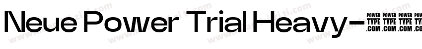 Neue Power Trial Heavy字体转换